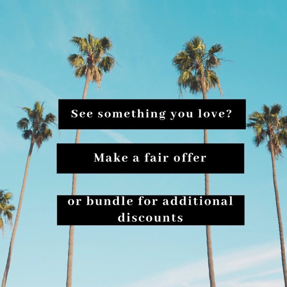 All fair offers will be accepted.